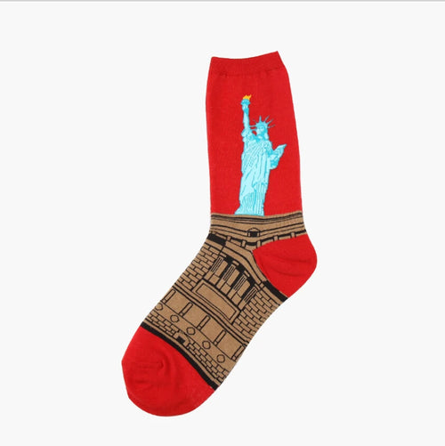 Red Liberty Statue